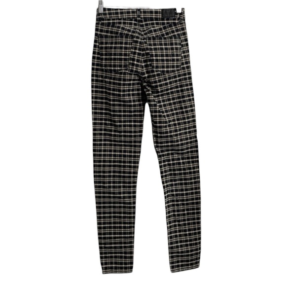 AMERICAN EAGLE OUTFITTERS Checkered Straight Leg Chinos in Black/Cream Size 2 - Picture 3 of 12